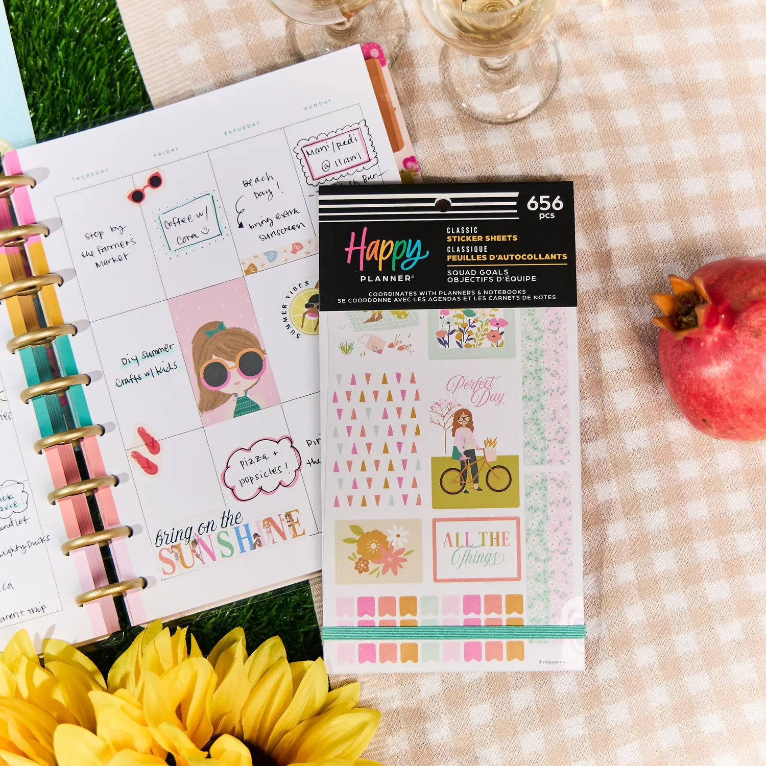 Happy Planner Squad Goals stickers saisons value pack 30 pages