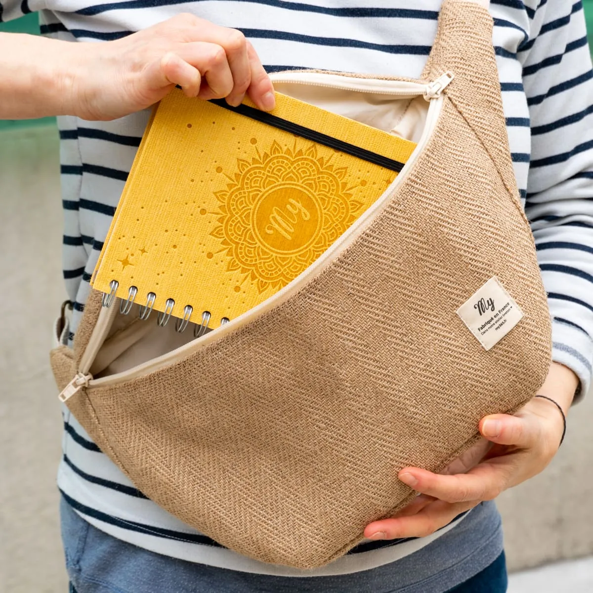 My365 Le sac banane XL en toile de jute