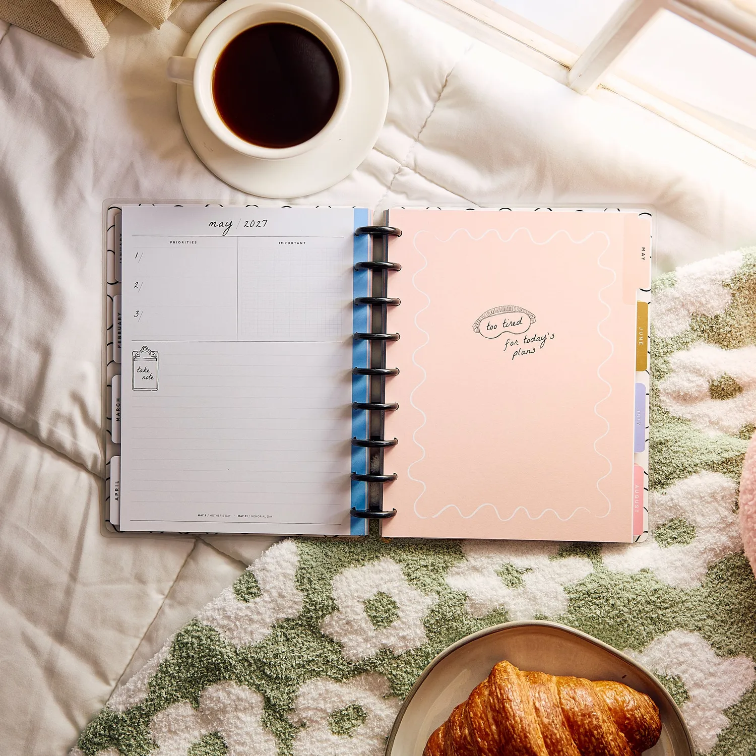Happy Planner Pajama Plans 2027 agenda à anneaux horizontal Classic