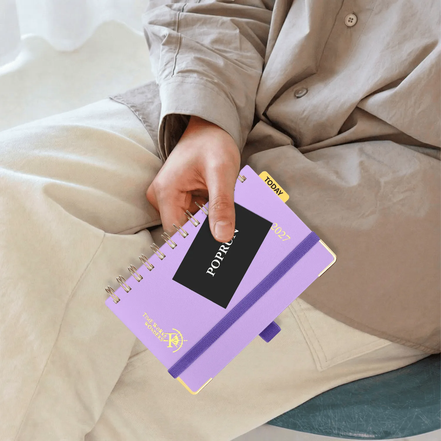 Poprun WEHA6-27 agenda hebdomadaire A6 2027 rigide poche