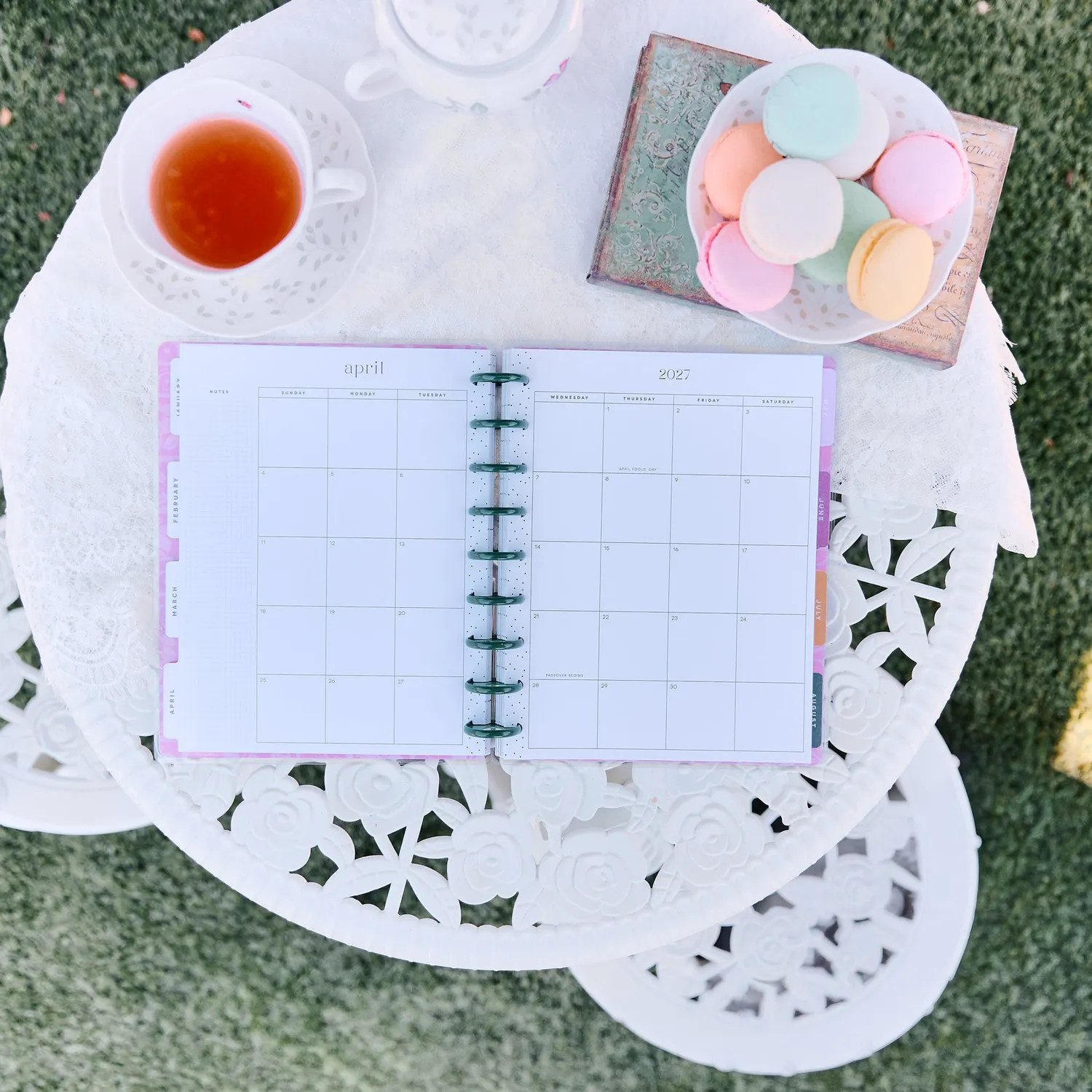 Happy Planner Hive & Bloom agenda Classic 12 mois 2027 vertical
