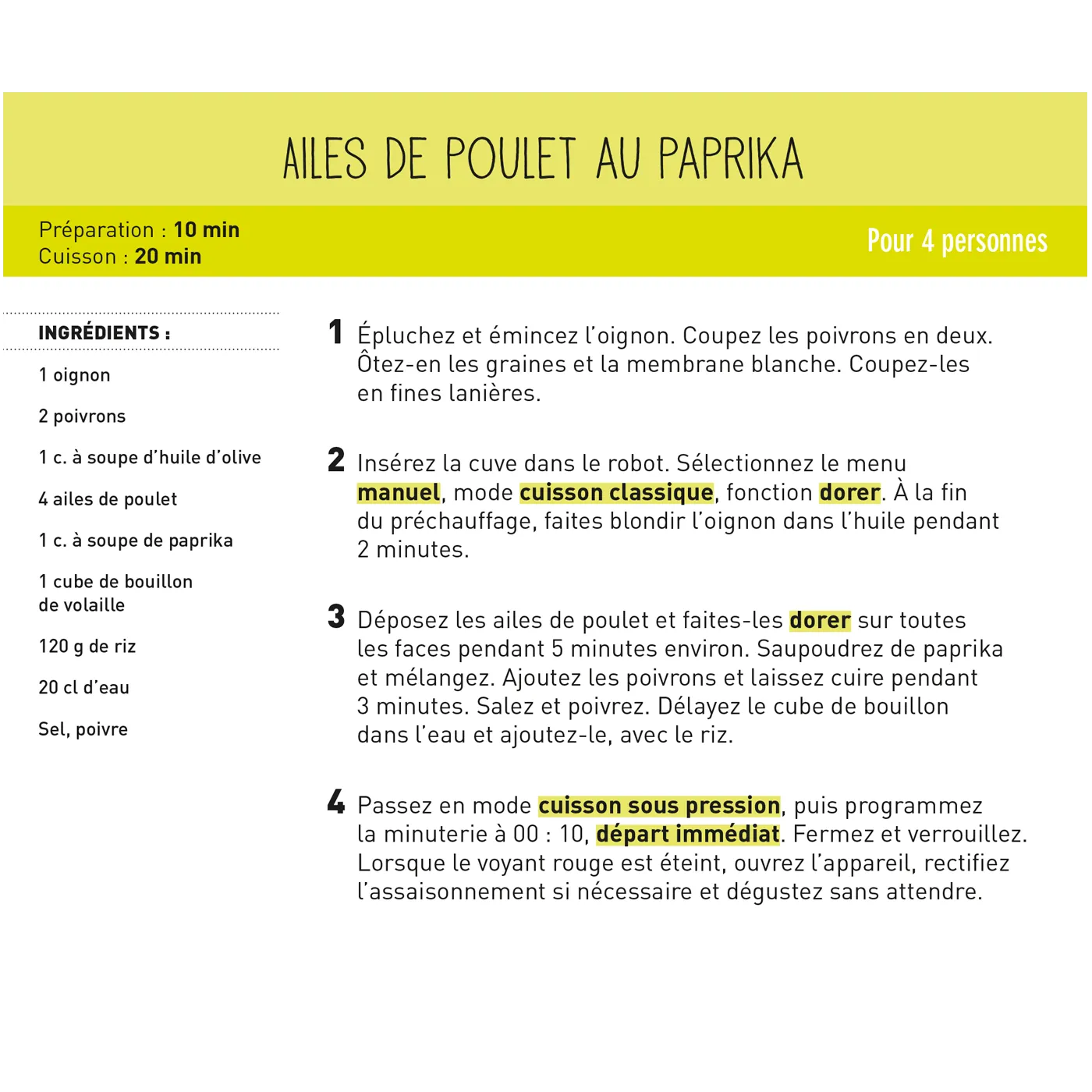 Frigobloc Robot-Cuiseur 2020 calendrier familial aimanté recettes