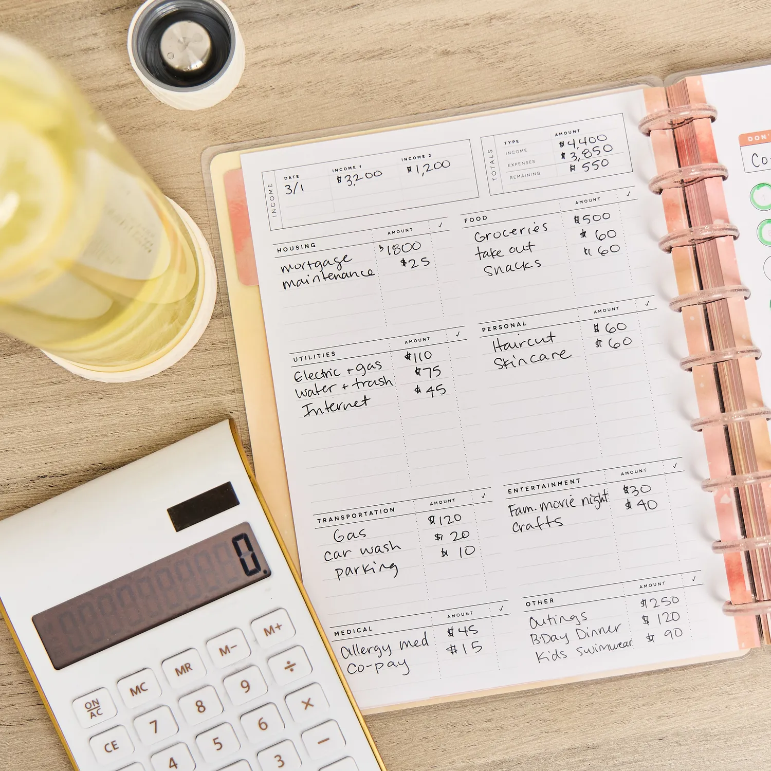 Me & my big ideas Textured Canvas journal budget classic 40 feuilles