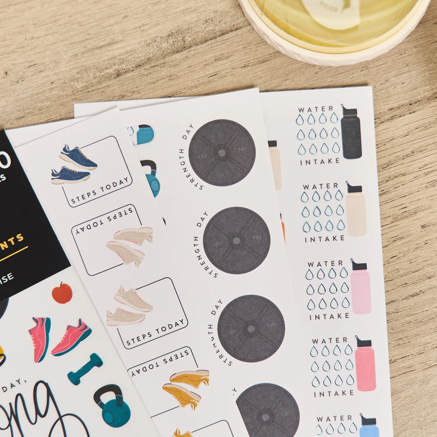 Happy Planner Fitness Icons autocollants 10 planches sport