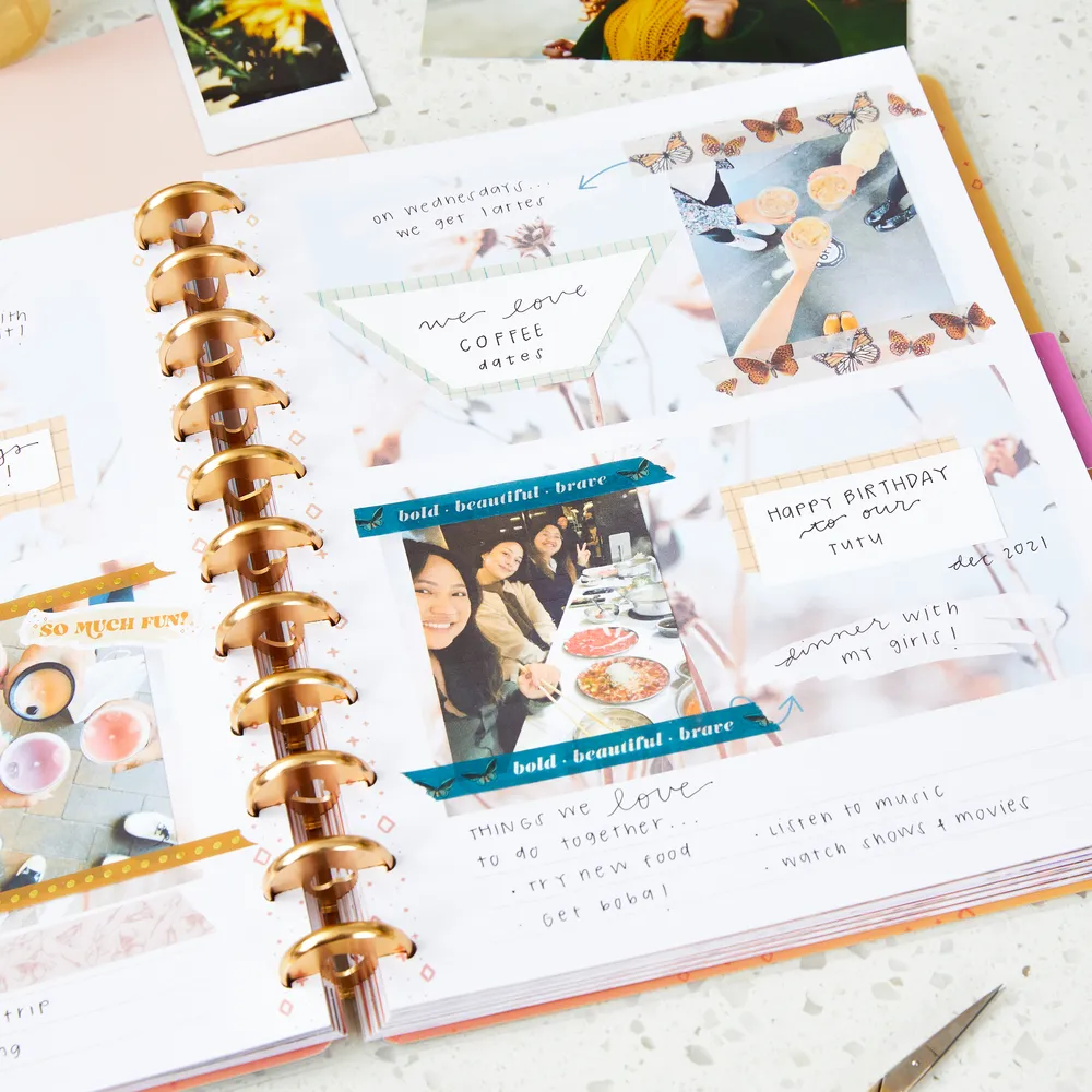 Happy Planner Retro Blooms journal photo Big Deluxe floral
