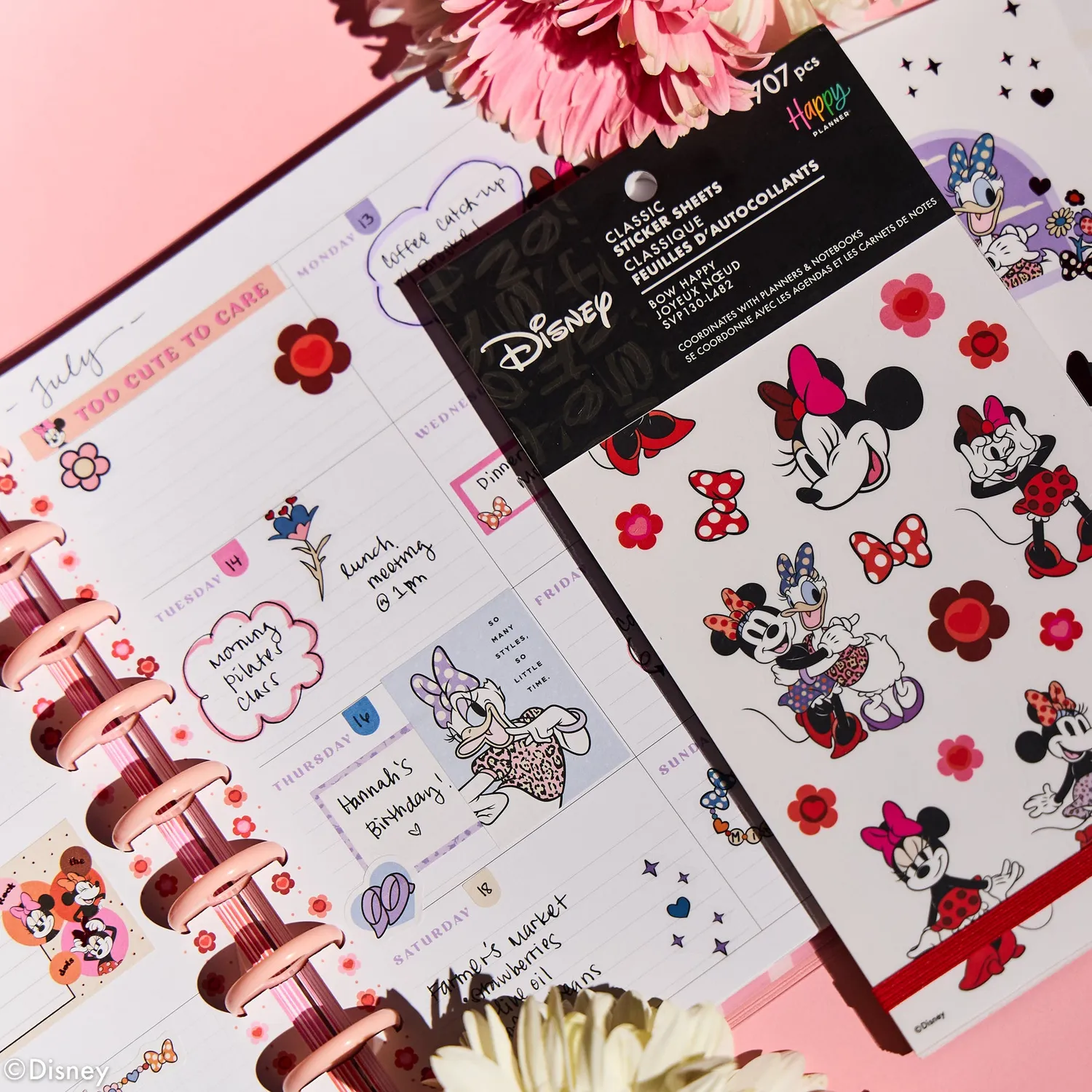 Happy Planner Disney Minnie Mouse stickers 30 feuilles