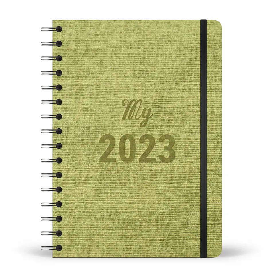 My365 My 2023 agenda semainier A5 spirale rigide recyclé