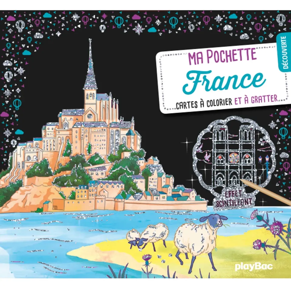 Frigobloc Ma pochette France cartes à gratter et coloriages