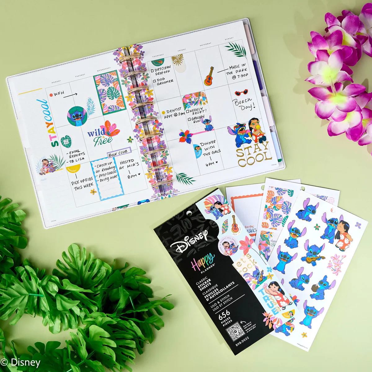 Happy Planner Disney Lilo & Stitch stickers Classic 656 pièces