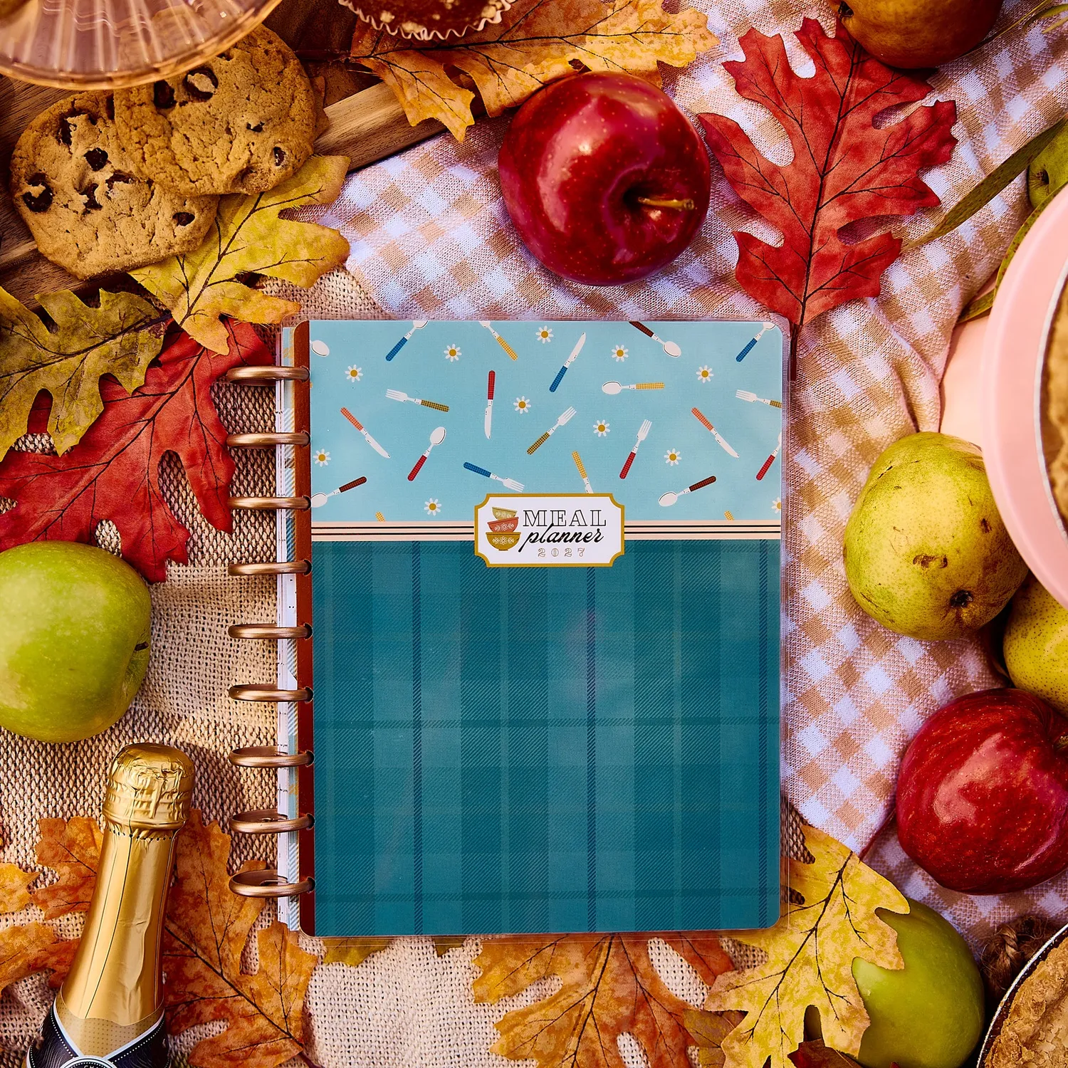 Happy Planner Fall Picnic agenda menus 2027 Classic 12 mois
