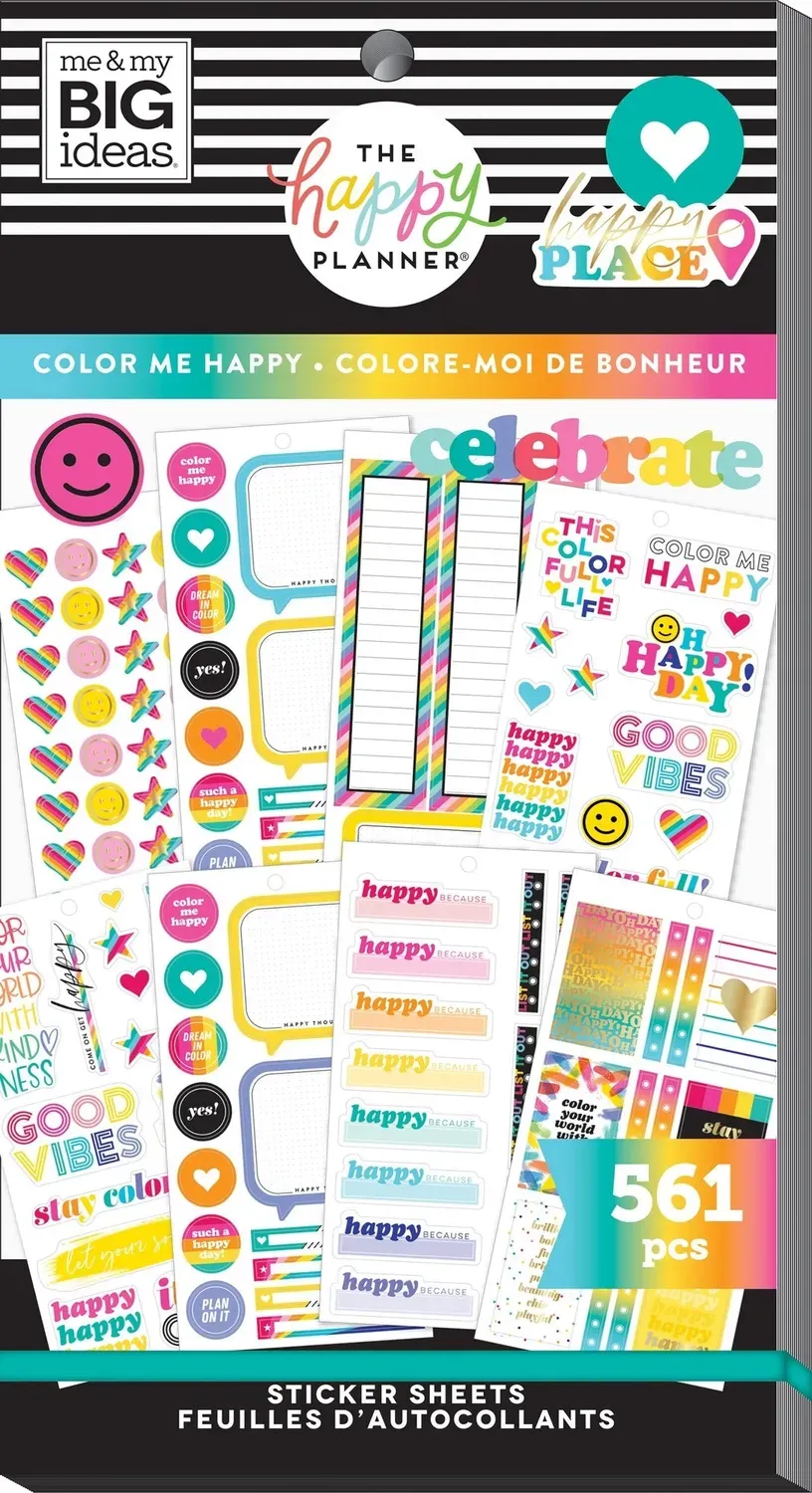 Happy Planner Color Me Happy stickers Classic 561 couleur