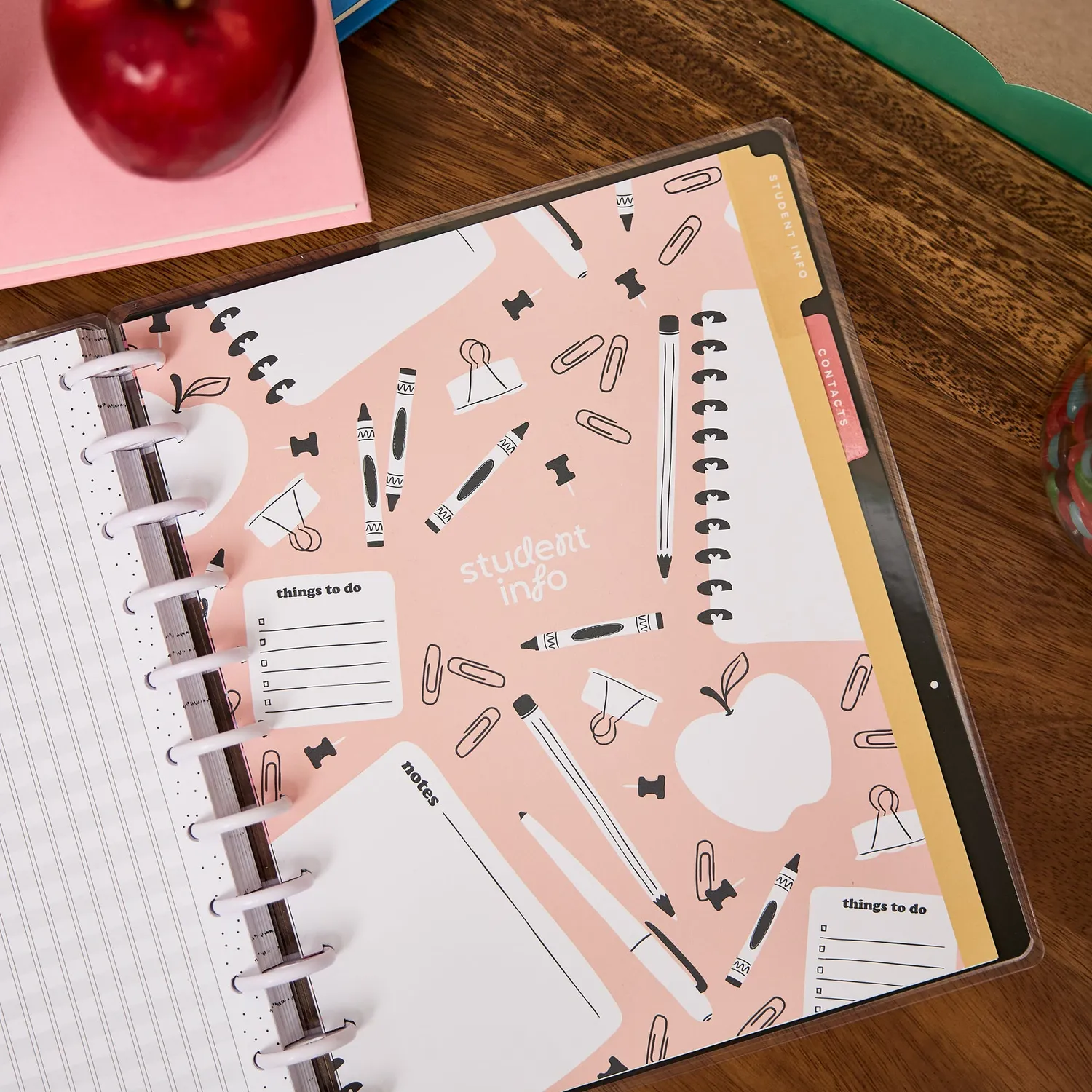 Happy Planner School Doodles Big pochette infos élèves