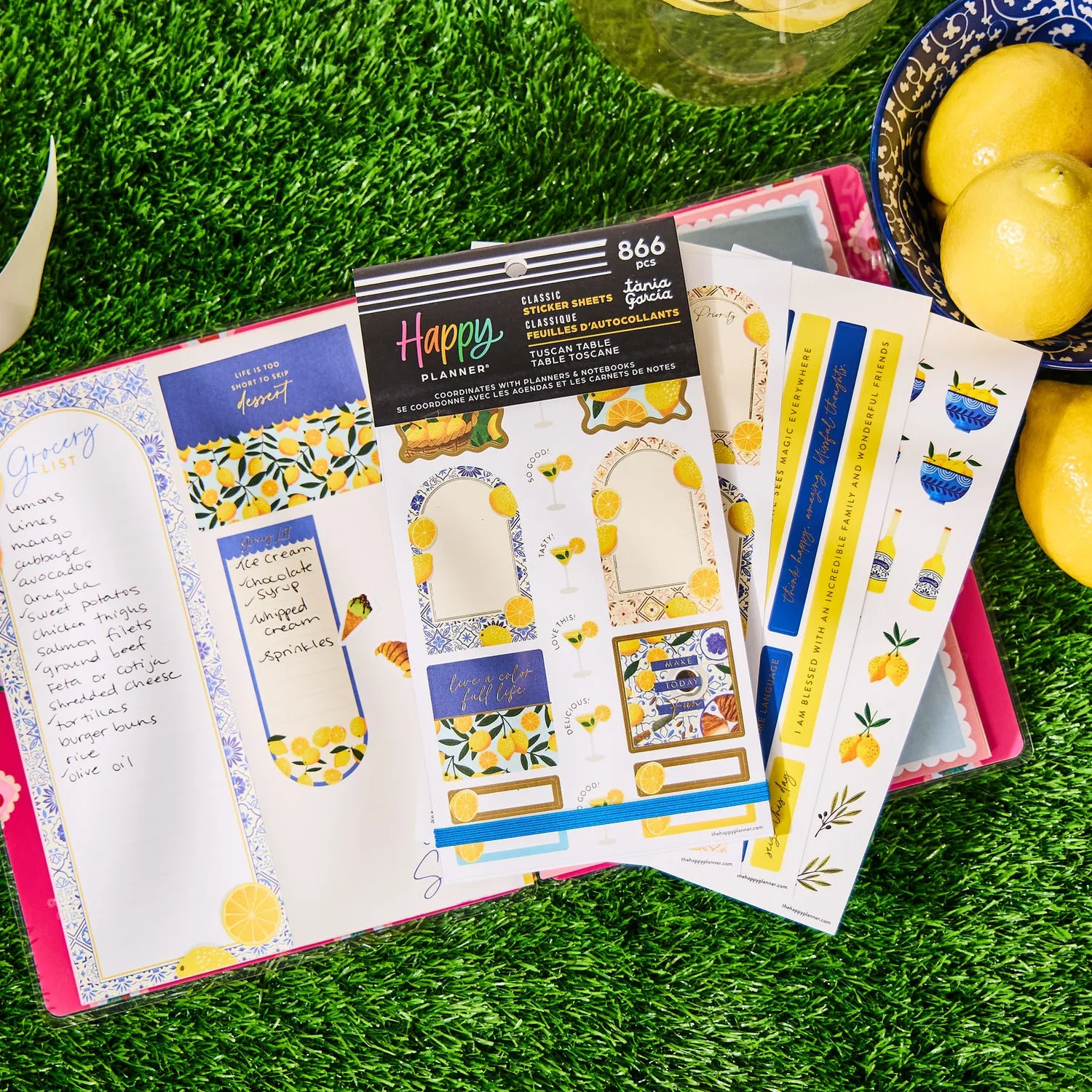 Me & my big ideas Tuscan Table Meal Planning stickers 866 pièces classique