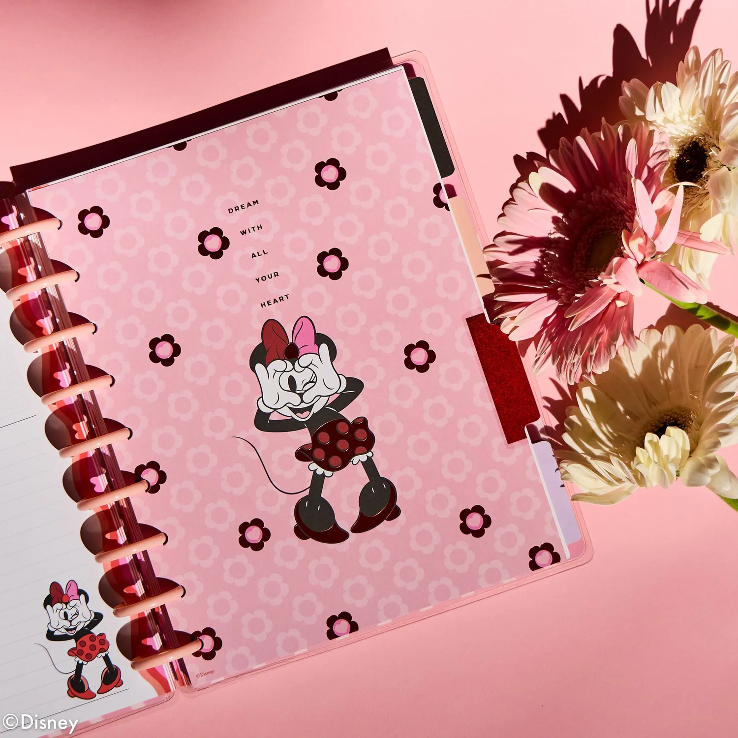 Happy Planner Minnie Mouse agenda Classic non daté dashboard