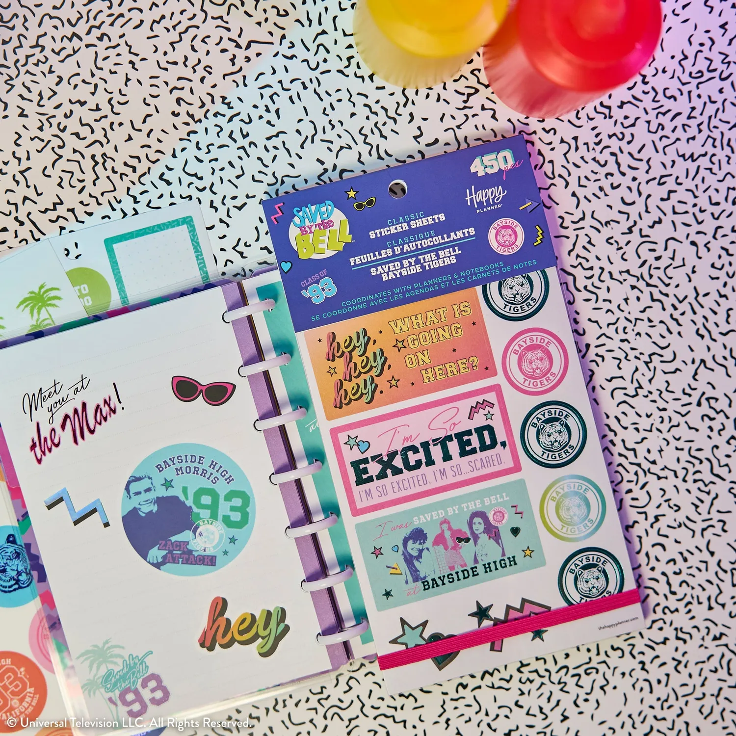 Me & my big ideas Saved By The Bell Value Pack stickers 30 planches rétro