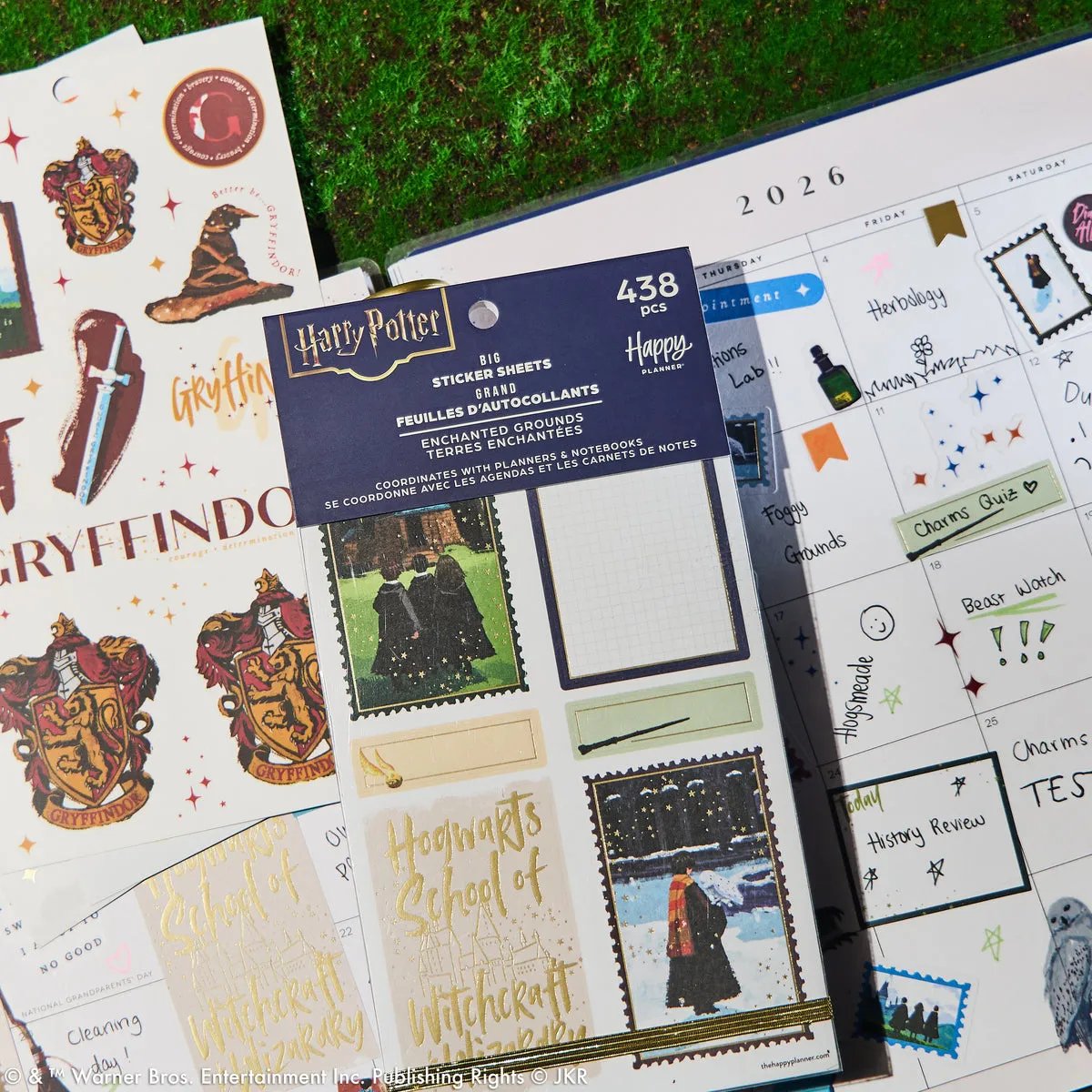 Happy Planner Harry Potter stickers Big Enchanted Grounds 434