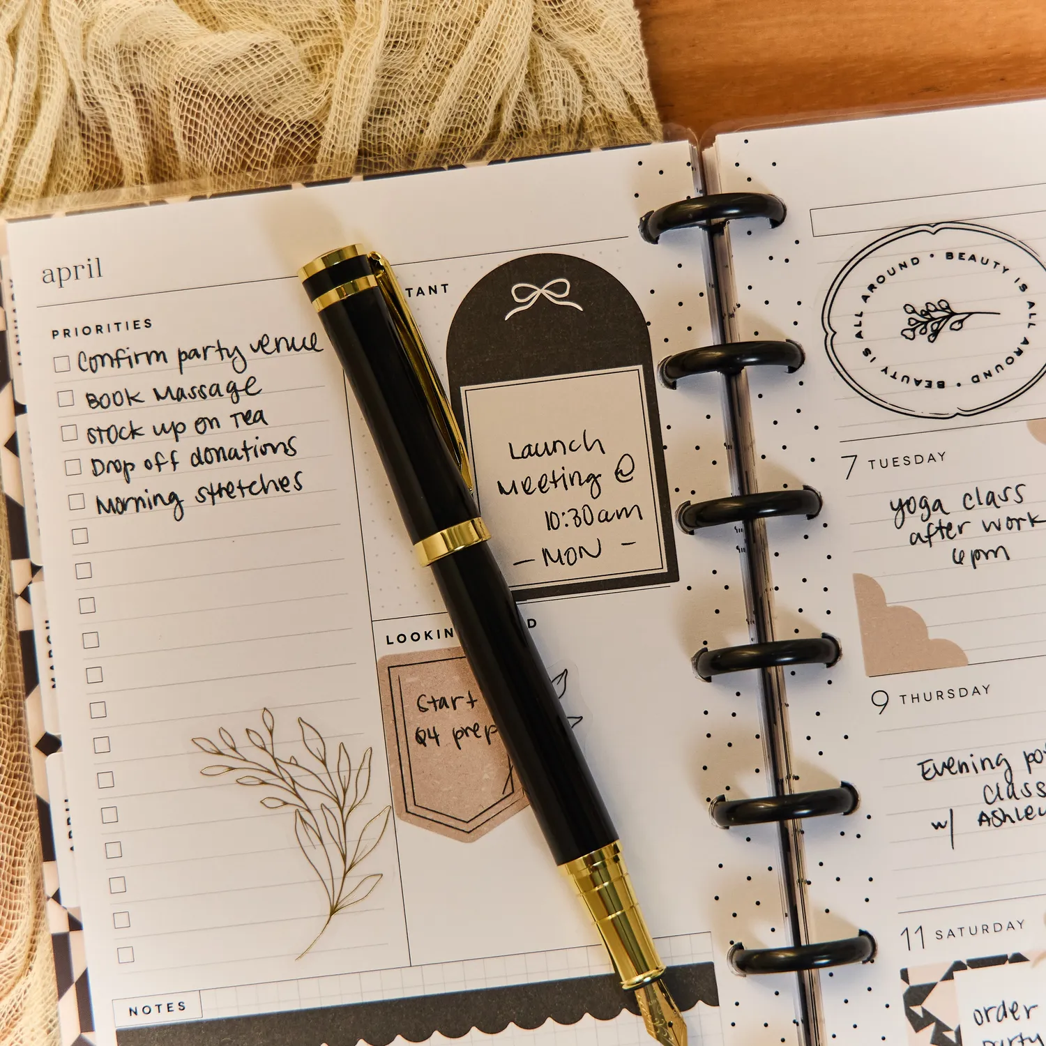 Happy Planner Heritage Charm Mini agenda dashboard 2026