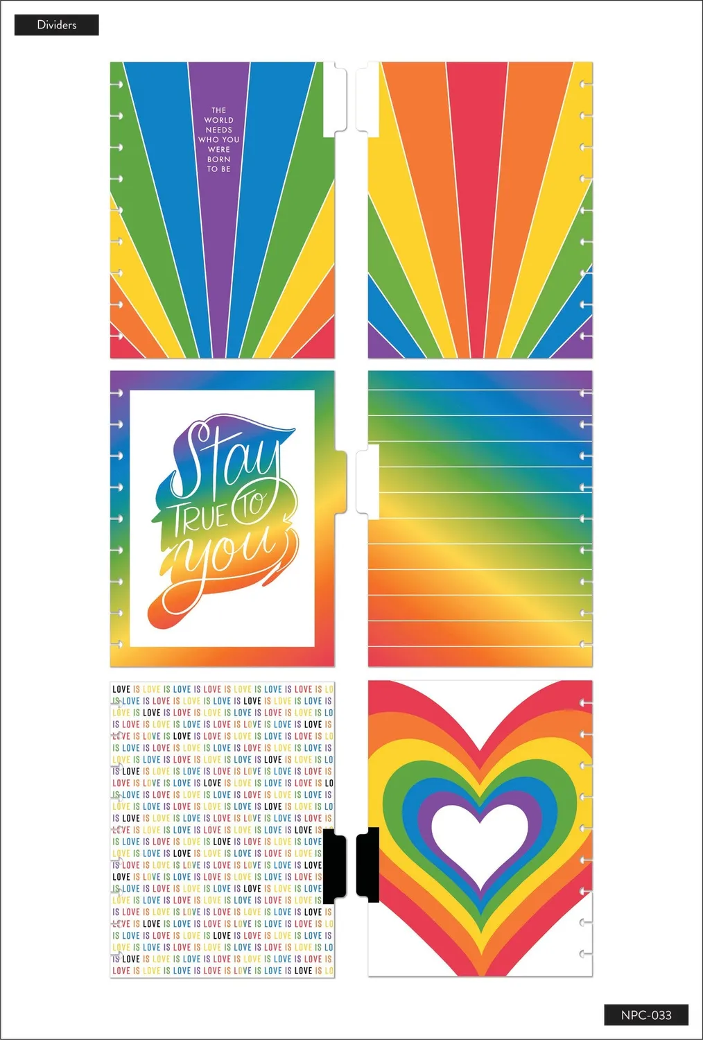 Happy Planner Stay True carnet Classic 60 feuilles pride