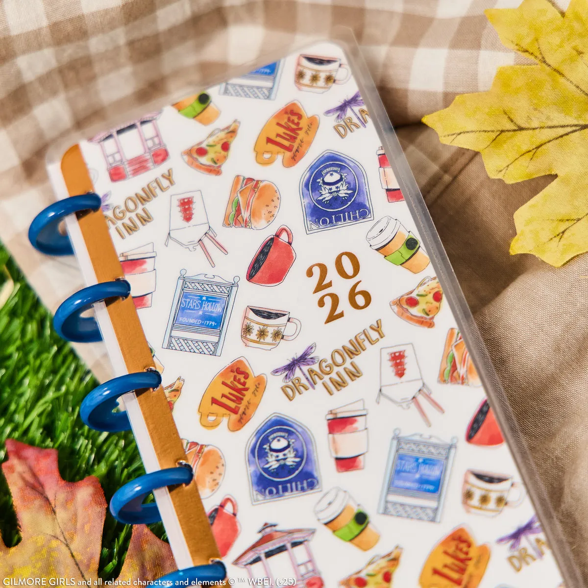 Happy Planner Gilmore Girls 2026 agenda skinny mini horizontal 12 mois
