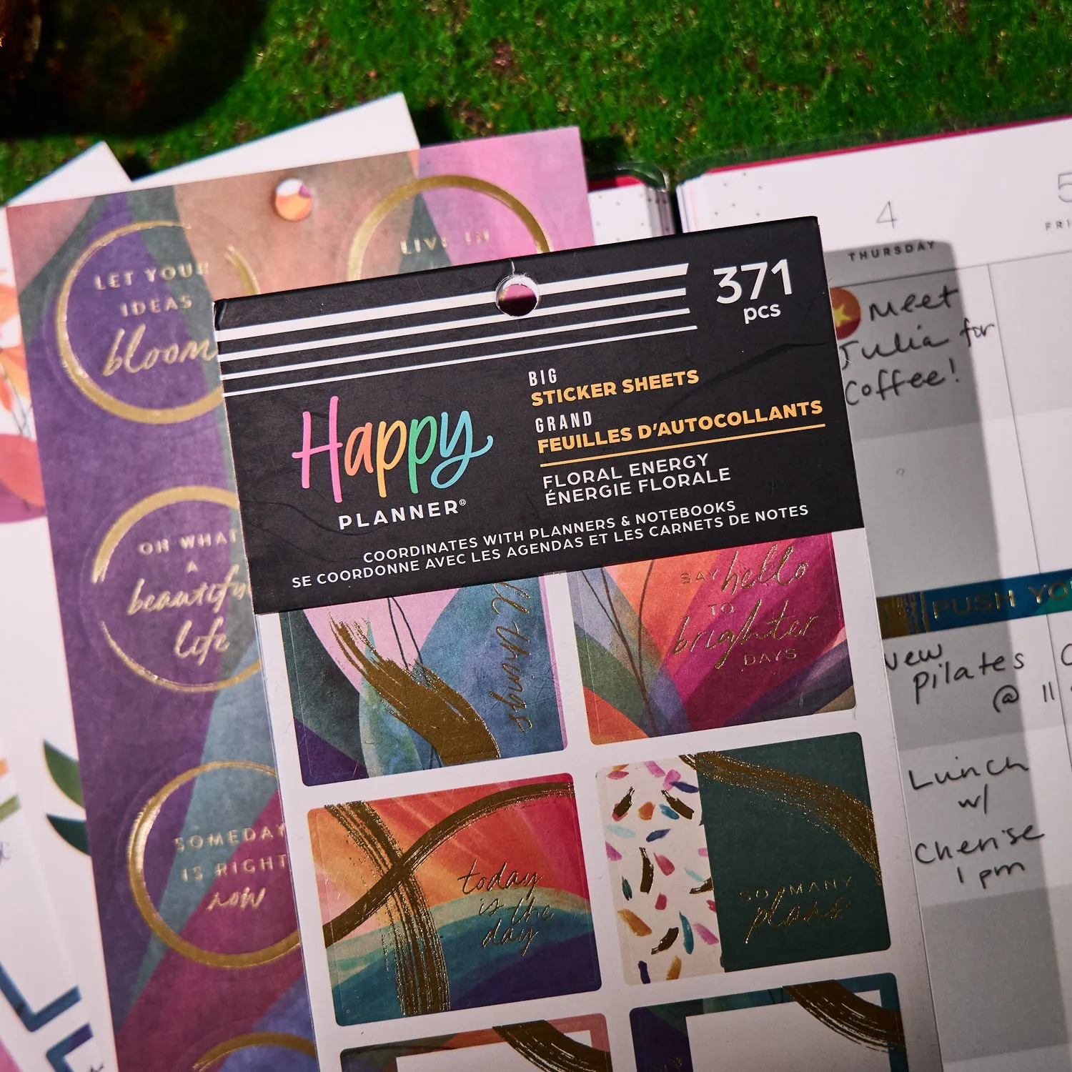 Happy Planner Floral Energy stickers Big 371 autocollants