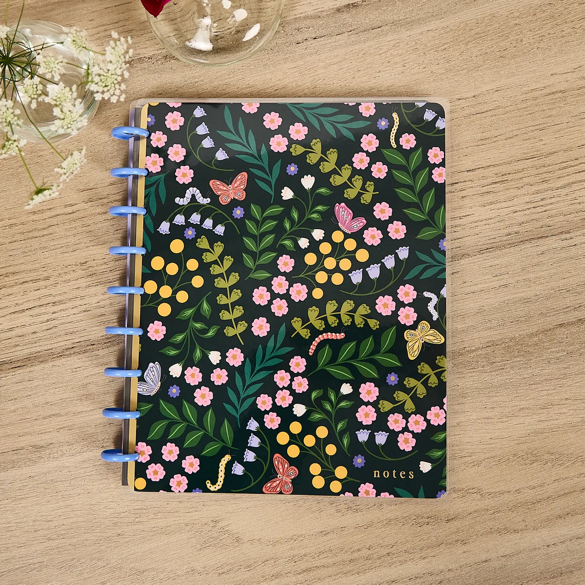 Happy Planner Midnight Meadow carnet classic 60 feuilles pointillé