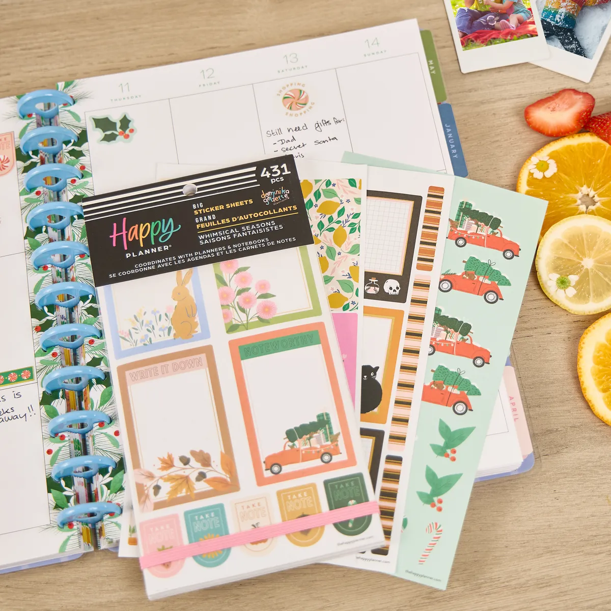 Happy Planner Whimsical Seasons stickers Big 431 saisons