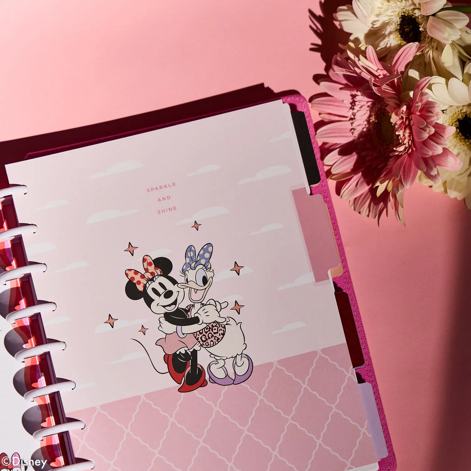Happy Planner Minnie Bow agenda vertical non daté rose