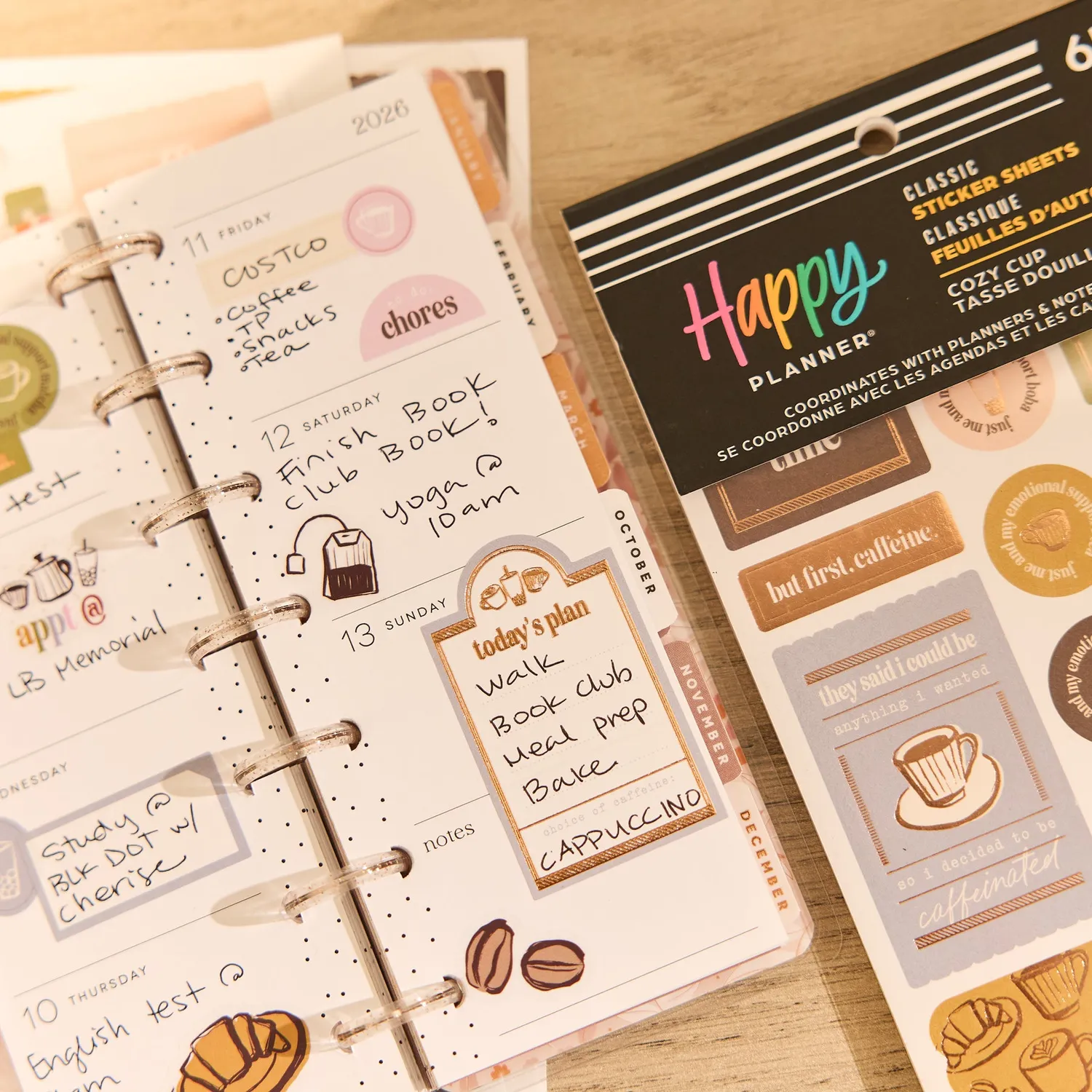 Me & my big ideas Cozy Cup stickers café 30 planches