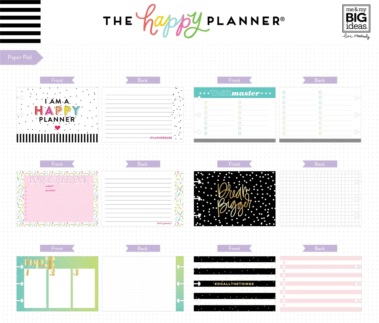 Happy Planner Multi Accessory stickers notes 3 en 1