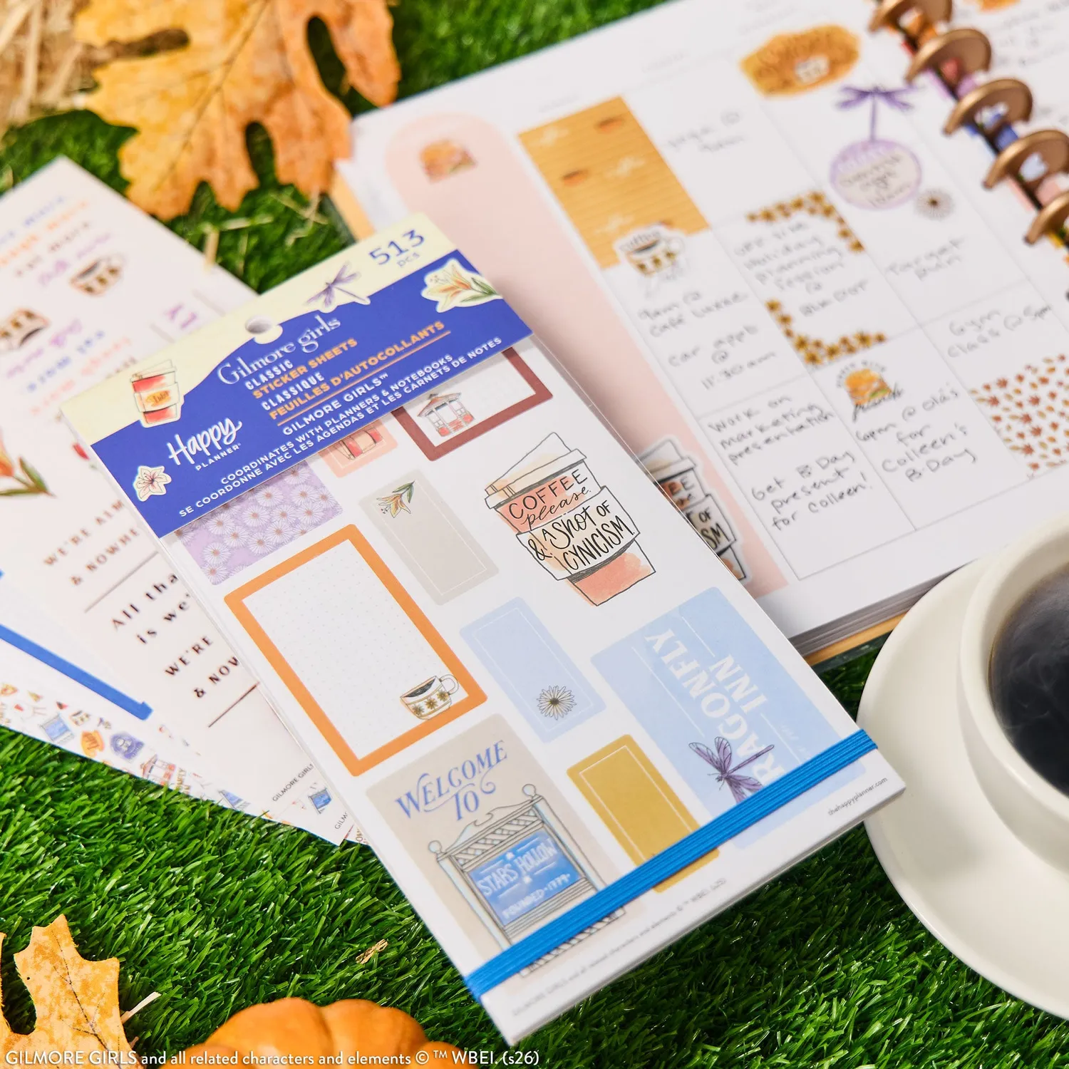 Happy Planner Gilmore Girls stickers classiques 528 stickers