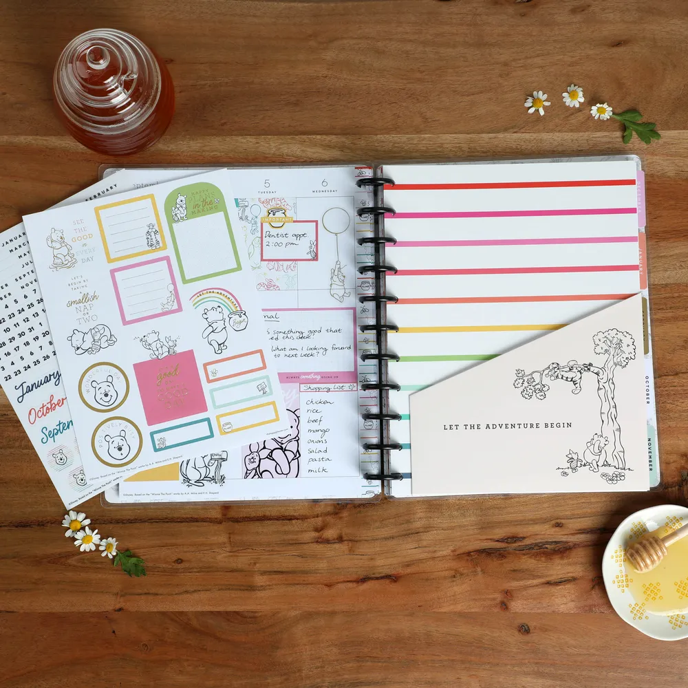 Happy Planner Winnie the Pooh recharge agenda big 4 mois