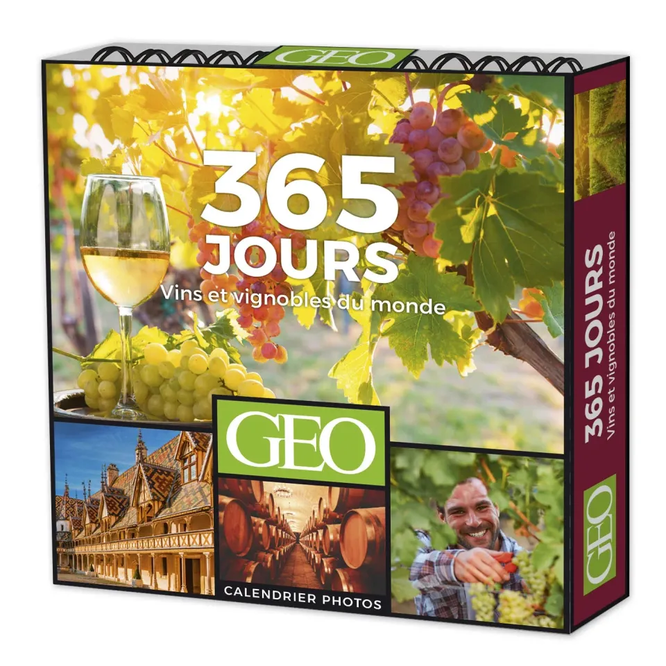 Frigobloc Géo 365 jours vins et vignobles calendrier chevalet