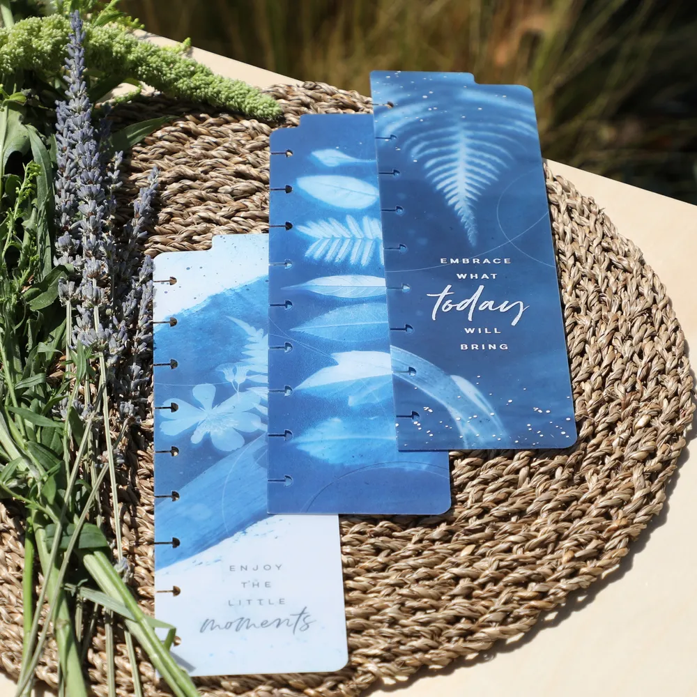 Happy Planner Cyanotype marque-pages Classic lot 3