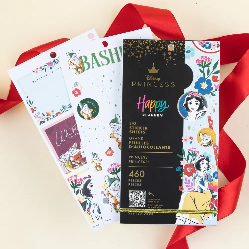 Happy Planner Disney Blanche-Neige stickers Big 460 autocollants