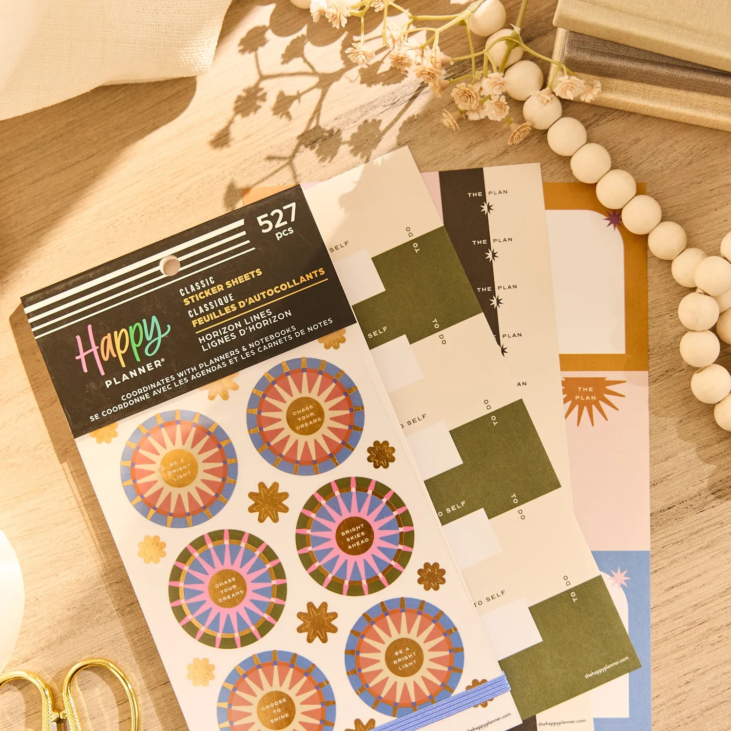 Me & my big ideas Happy Planner Horizon Lines lot stickers Classic