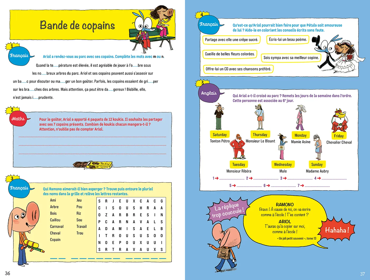 Les Incollables Ariol CE2-CM1 cahier de vacances 8-9 ans