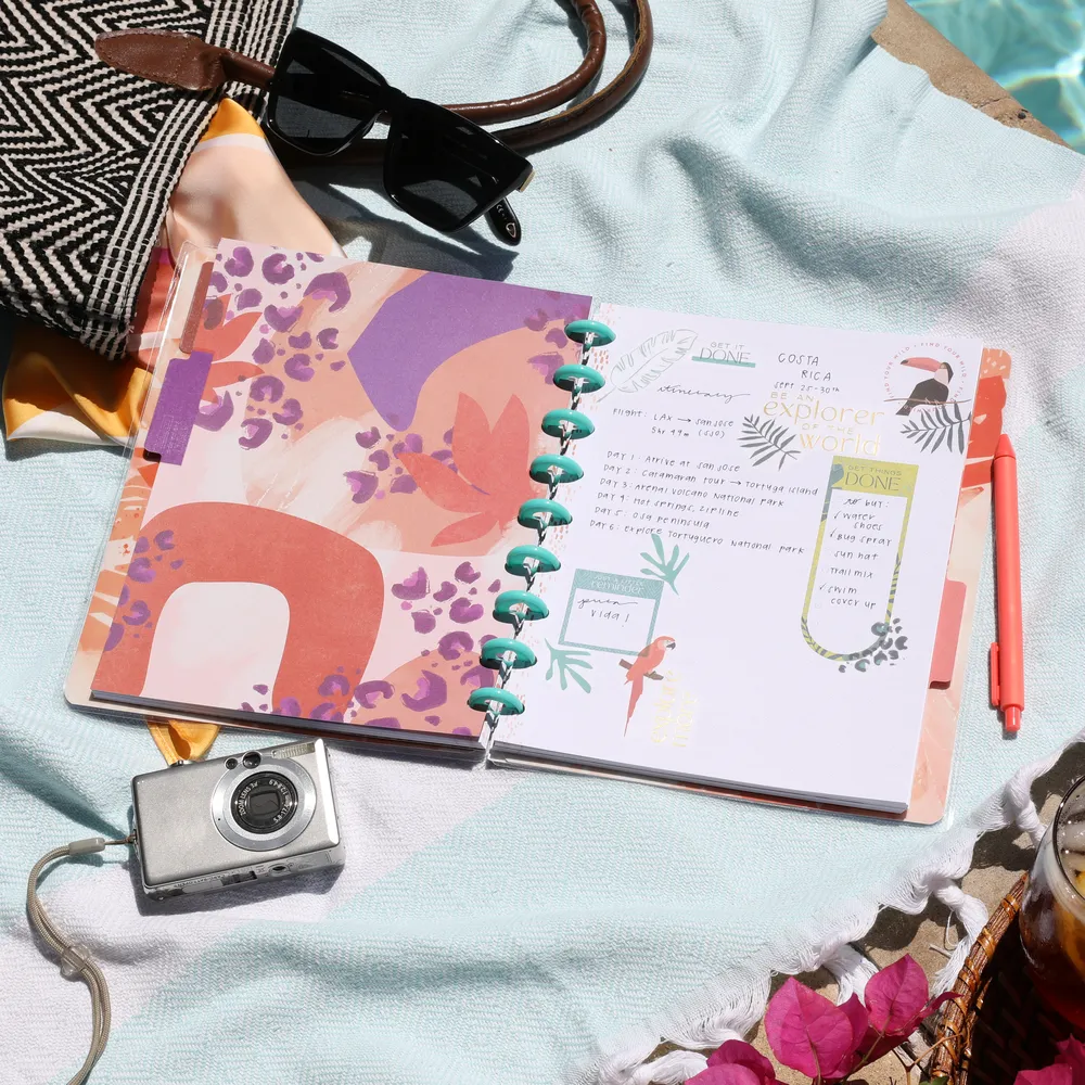 Happy Planner Tropical Boho carnet pointillé 60 feuilles