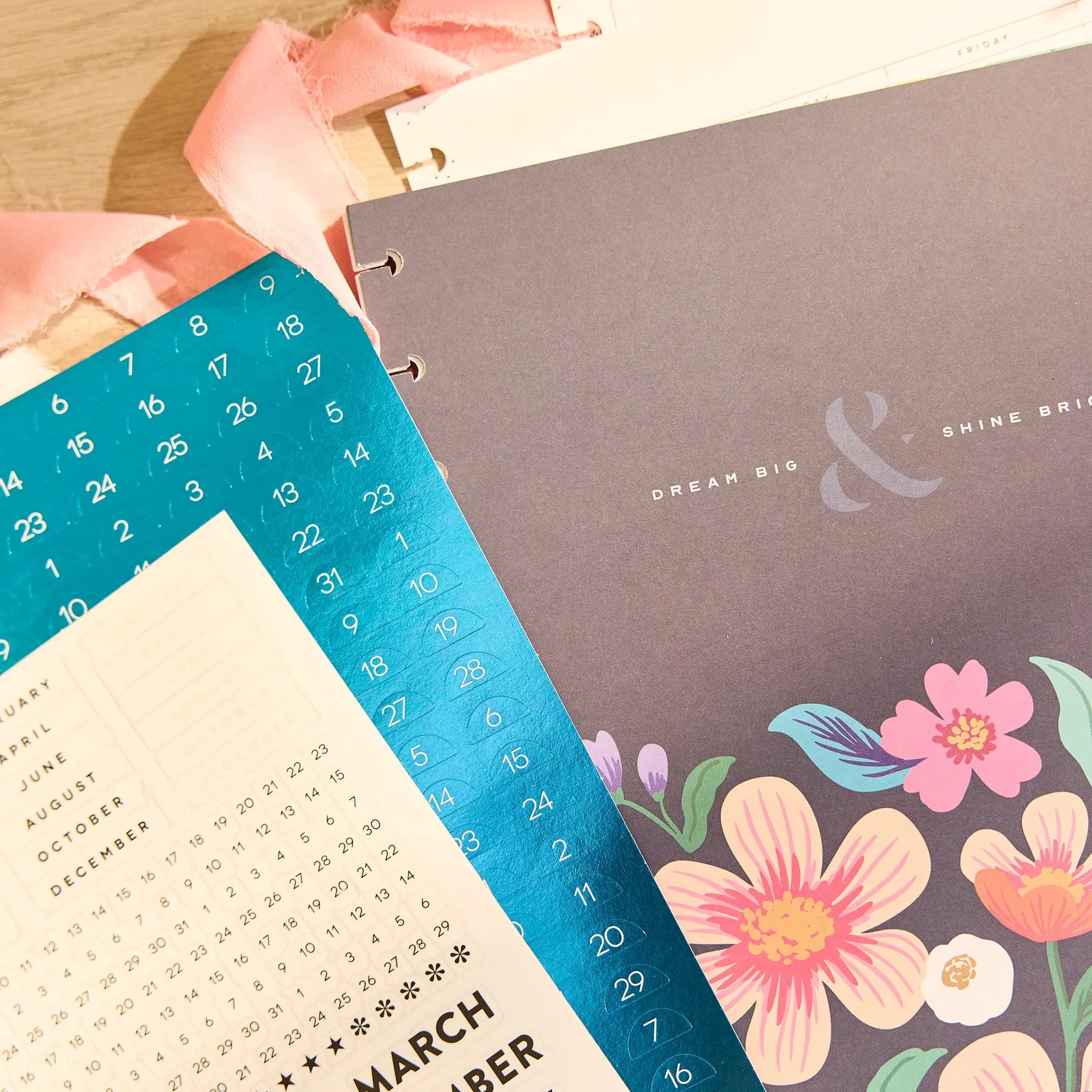 Happy Planner Golden Garden Big extension verticale non datée