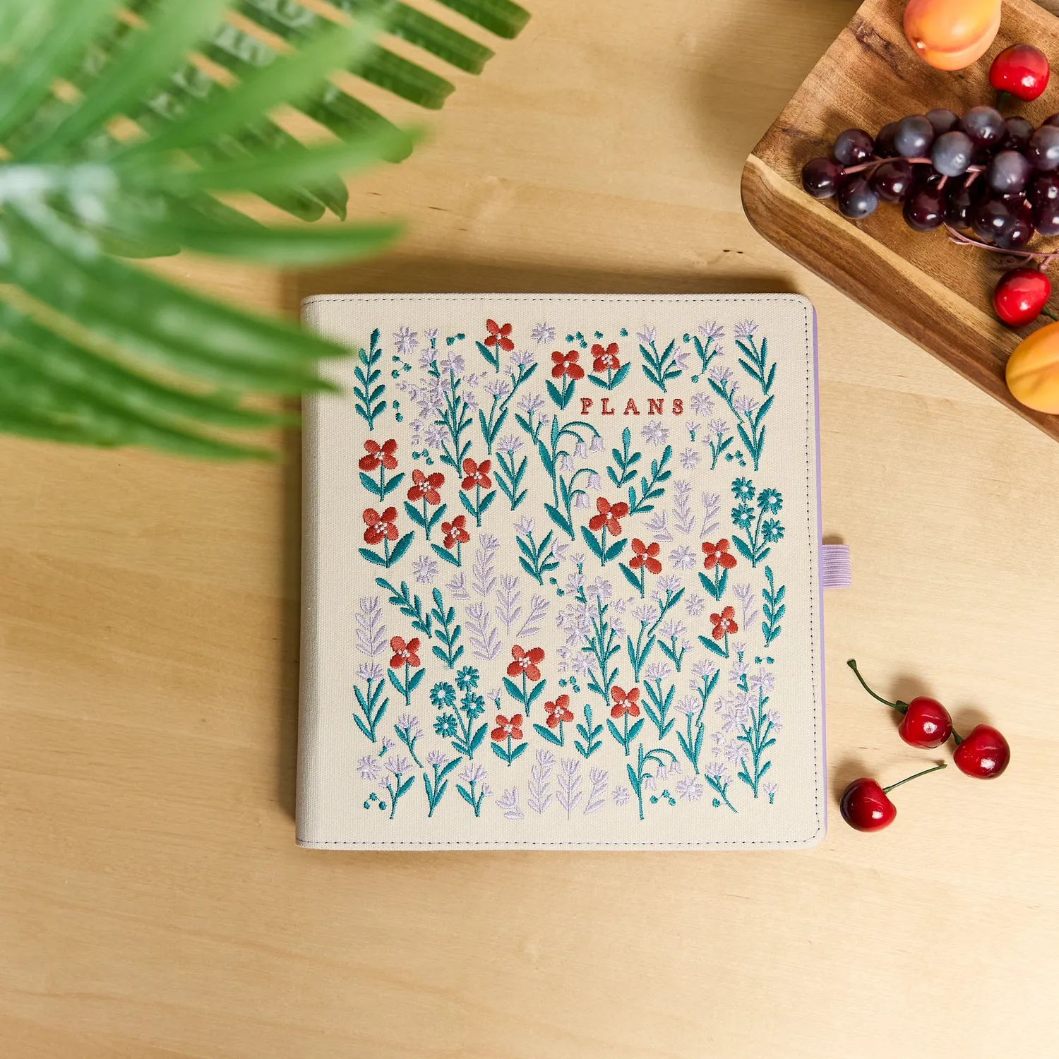 Happy Planner Tiny Florals folio deluxe agenda Classic brodé