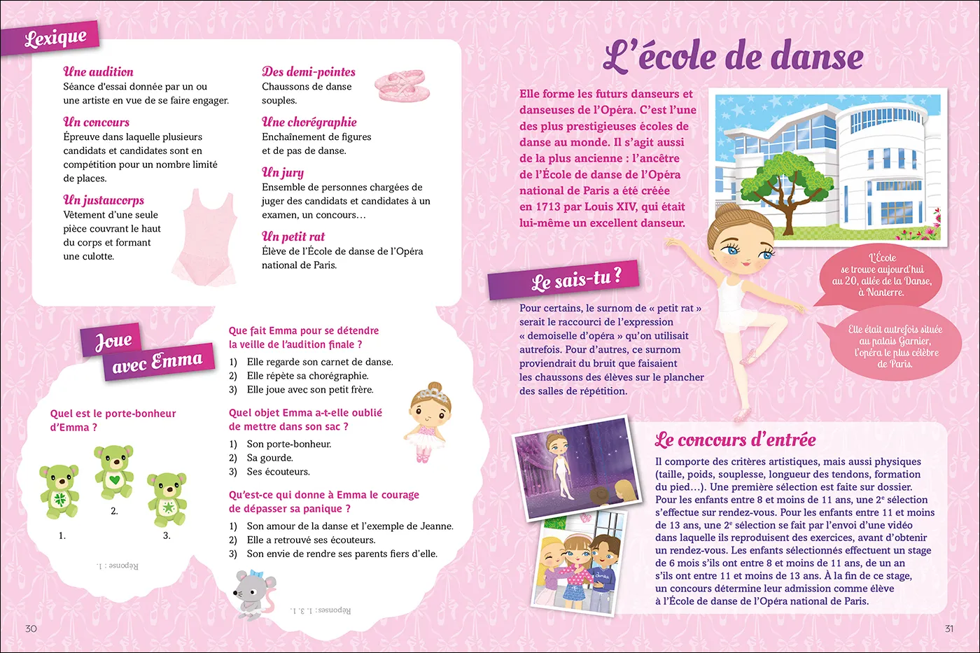 Emma à l'Opéra Le concours des petits rats Tome 1 premier roman