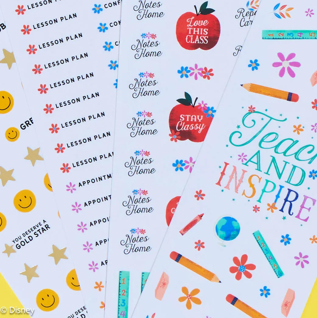 Happy Planner Classroom Brights stickers maîtresse 236