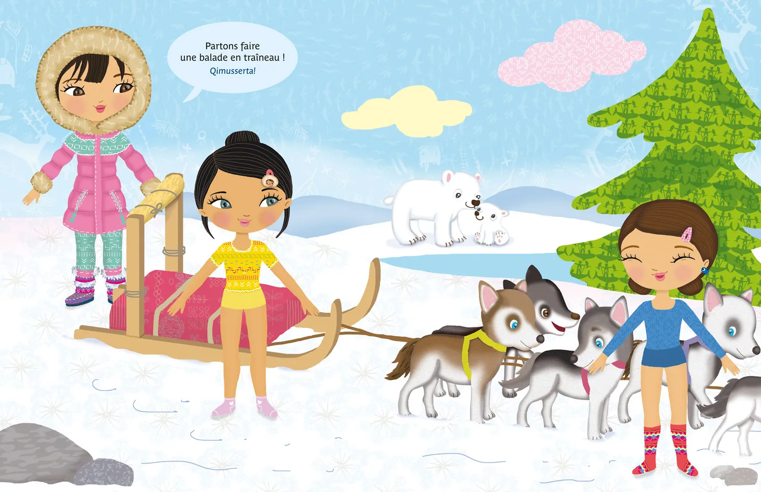 Frigobloc Minimiki Habille Anouk au Groenland livre stickers