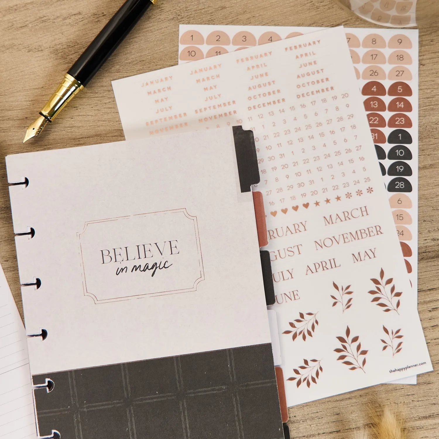Happy Planner Modern Charm Mini recharge agenda 6 mois
