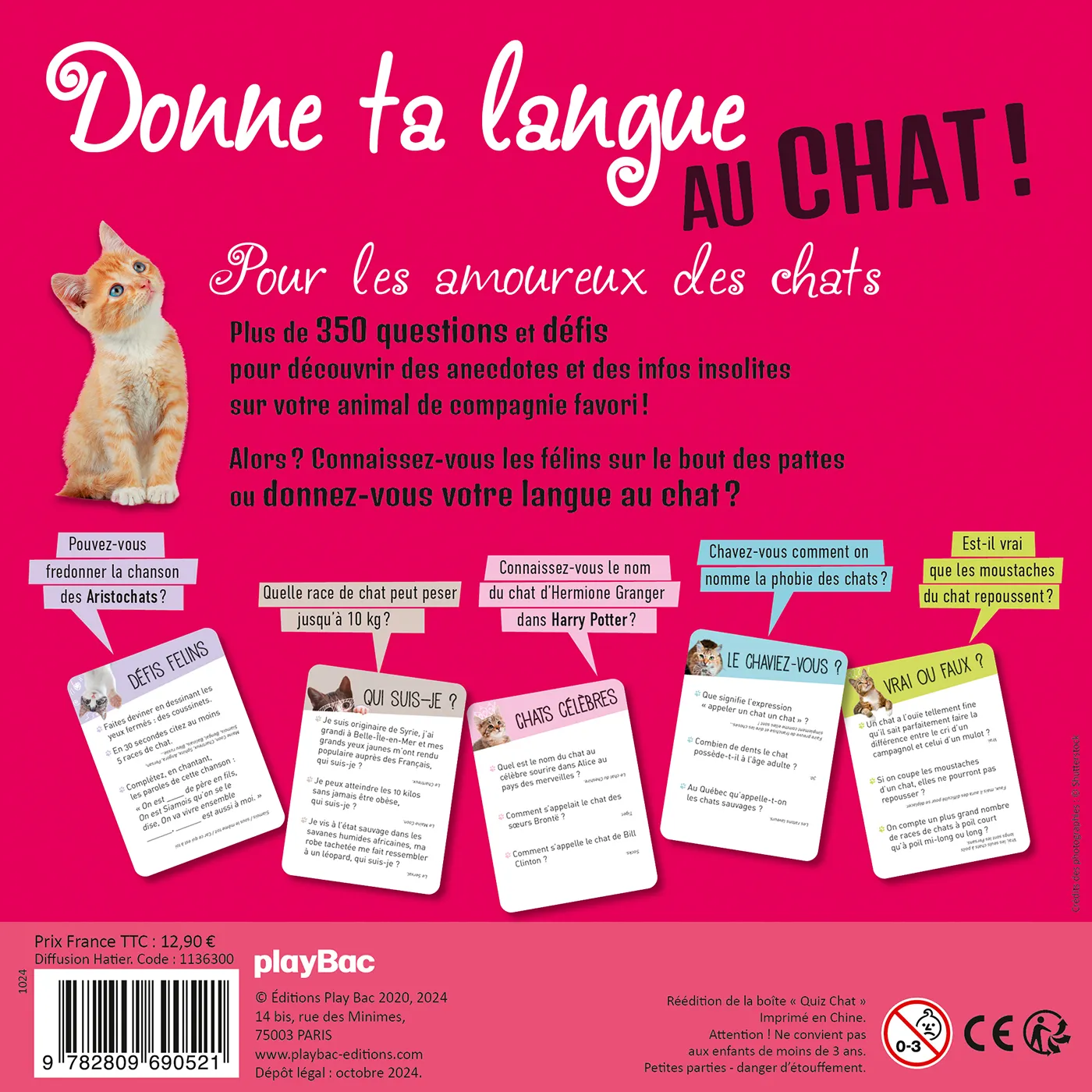 Frigobloc Donne ta langue au Chat boîte quiz 350 questions
