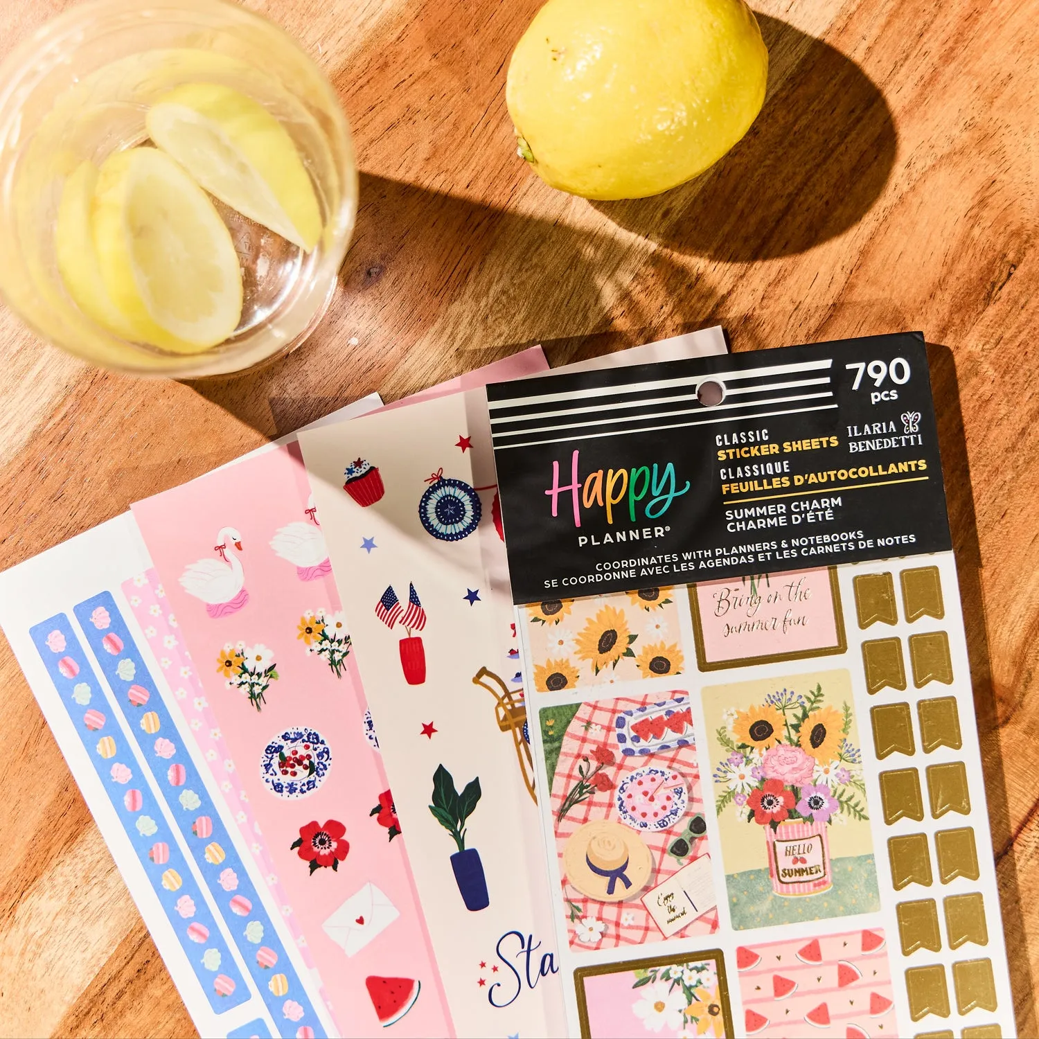 Happy Planner Summer Charm Value Pack stickers 790 motifs été