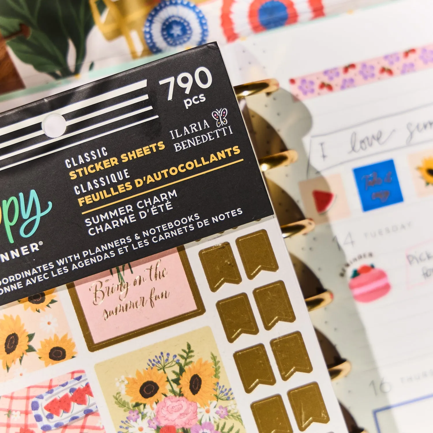 Happy Planner Summer Charm Value Pack stickers 790 motifs été