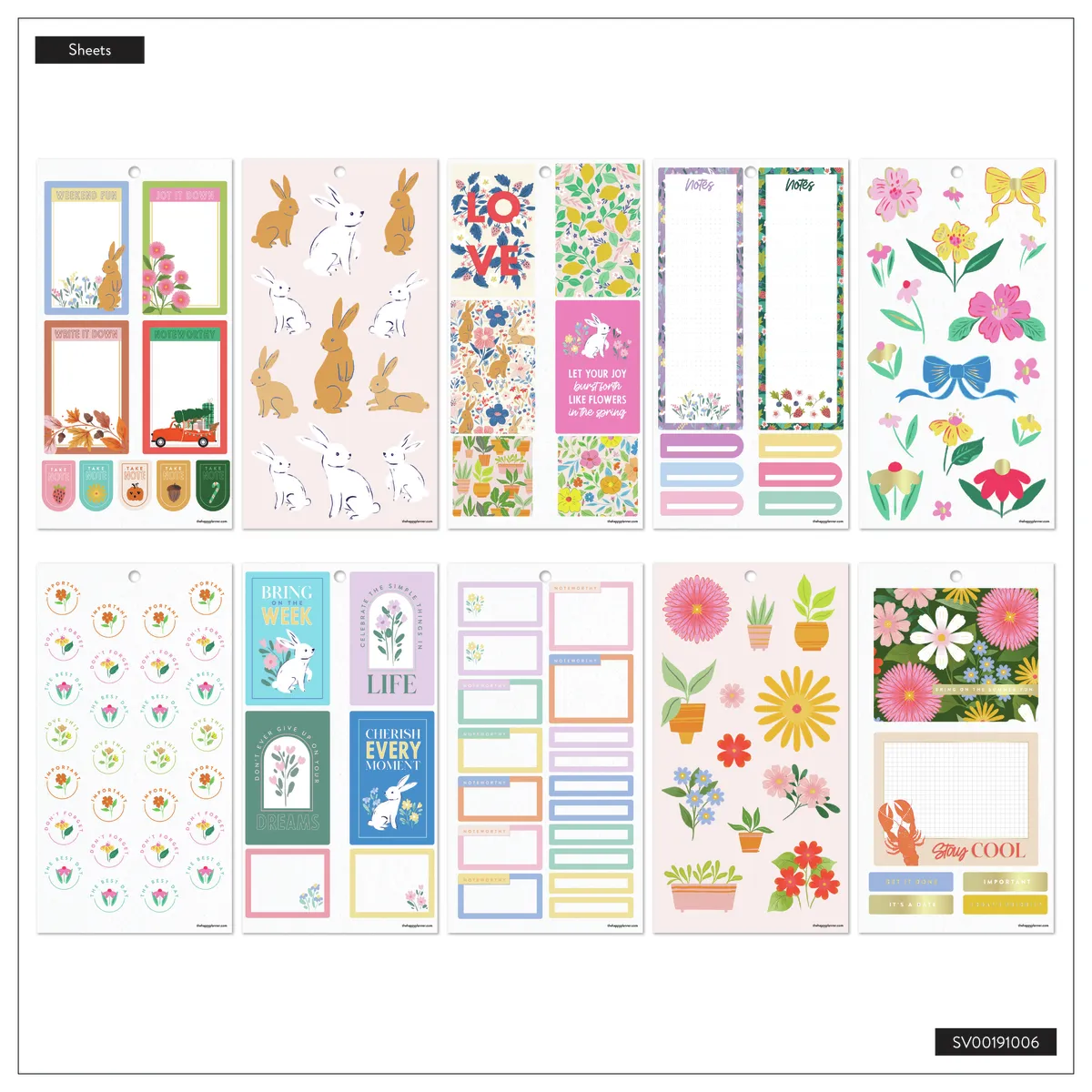 Happy Planner Whimsical Seasons stickers Big 431 saisons