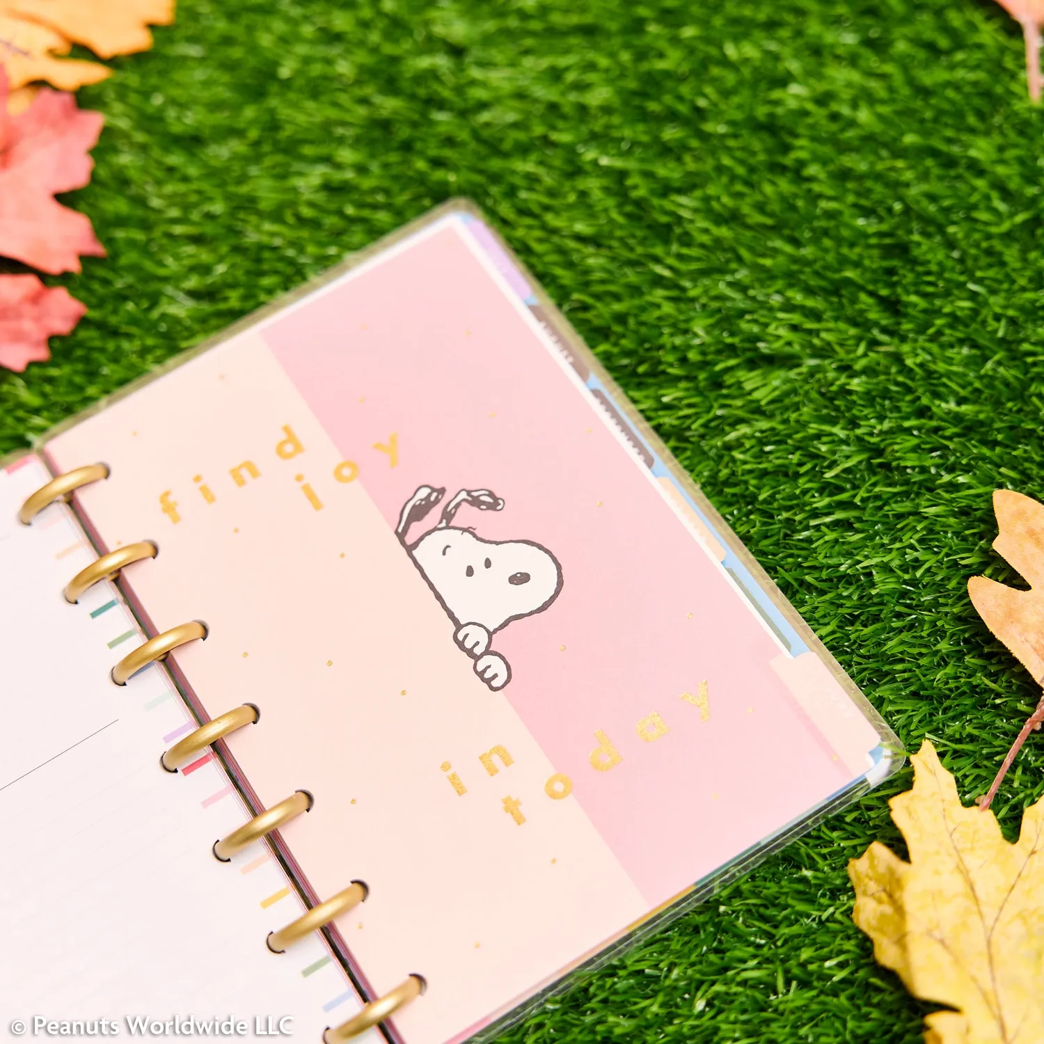 Happy Planner Peanuts agenda 2027 Mini horizontal 12 mois