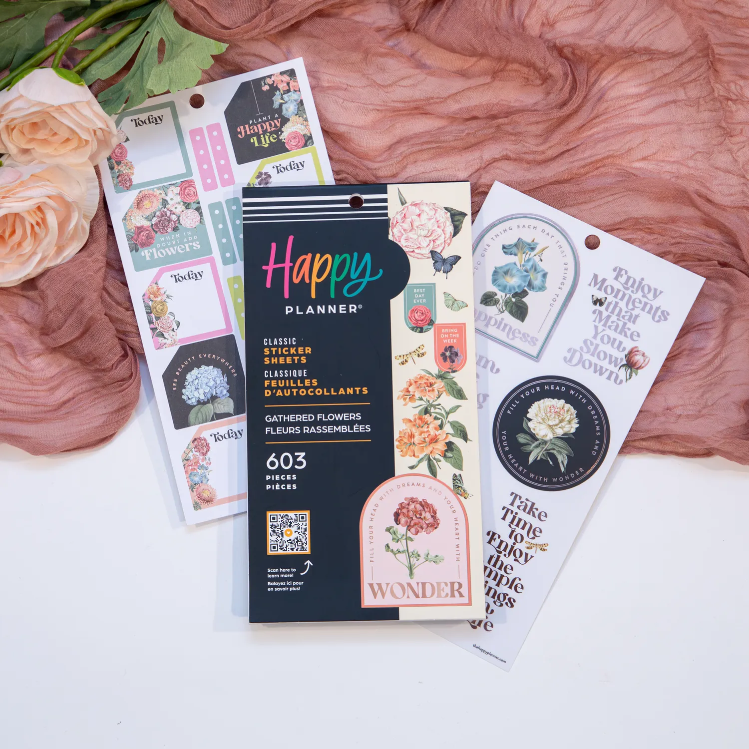 Happy Planner Gathered Flowers Value Pack stickers 603 floral