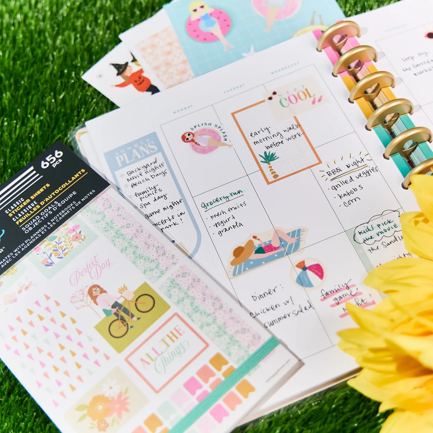Happy Planner Squad Goals stickers saisons value pack 30 pages